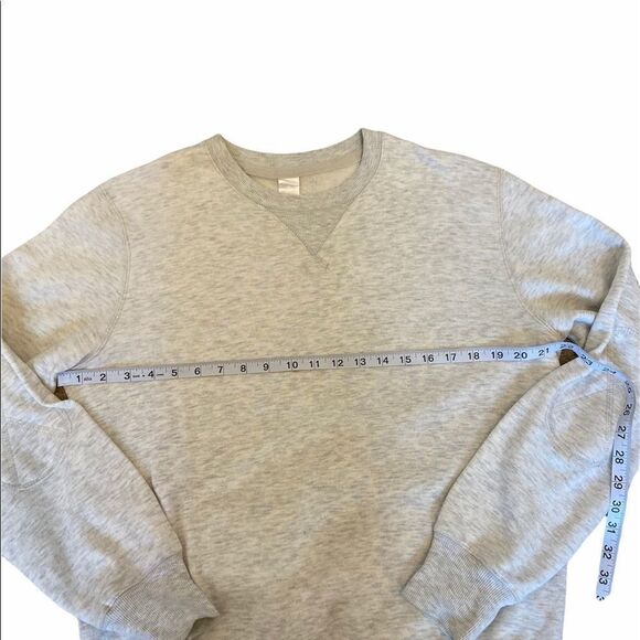 Grey Pullover Crew Neck Cotton Poly Sweatshirt M - Picture 6 of 9